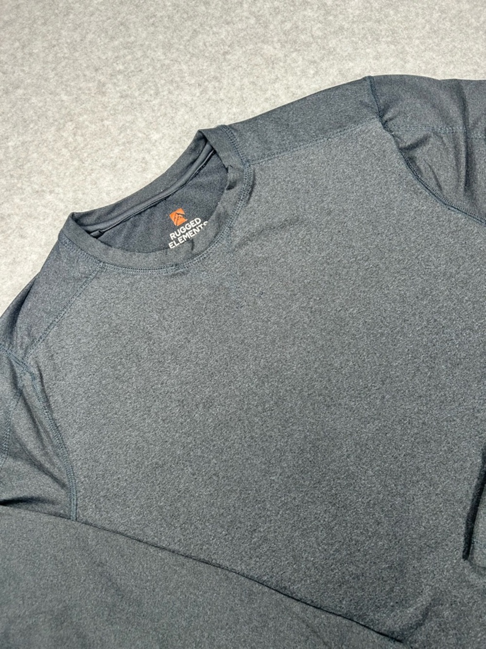 Rugged Elements Men’s Long-Sleeve Crew‎ - Charcoal